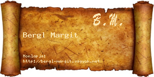 Bergl Margit névjegykártya